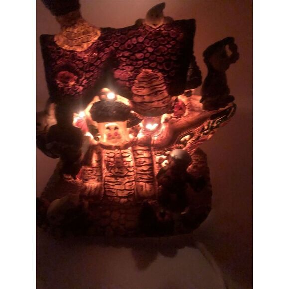 Halloween Village Spooky Hollow Haunted "Ghost Ship" Porcelain Lighted House - Picture 7 of 16